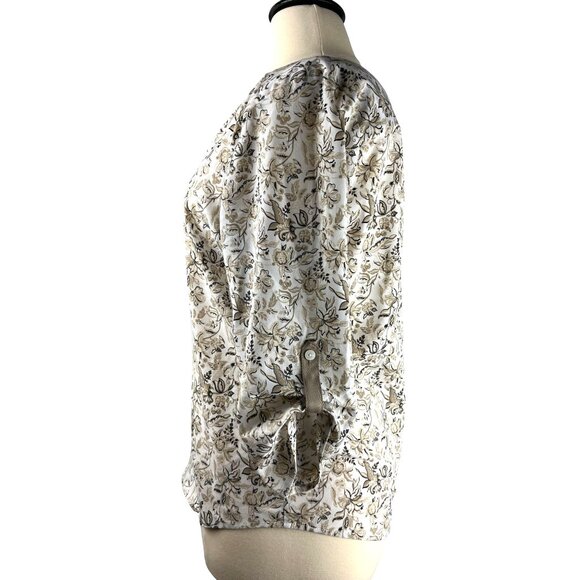 Croft & Barrow Tab Sleeve Blouse, Women's Size X-Large - Picture 2 of 8